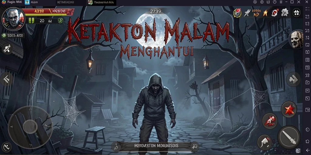 Screenshot gameplay <strong>2739</strong> menunjukkan suasana seram yang mendalam.