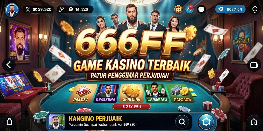 Tampilan gameplay yang mengasyikkan di 666FF dengan berbagai pilihan permainan Kasino.