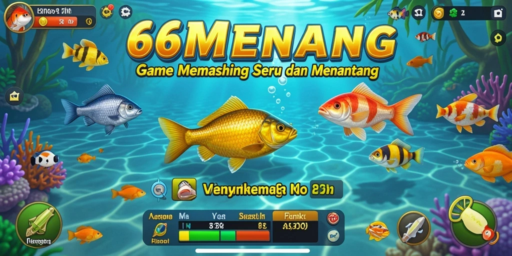 Tampilan game 66MENANG dengan aksi memancing yang mendebarkan.