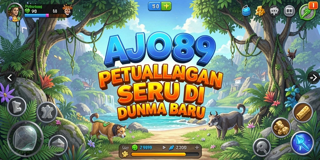 Tampilan gameplay AJO89 menampilkan petualangan seru dan karakter unik.