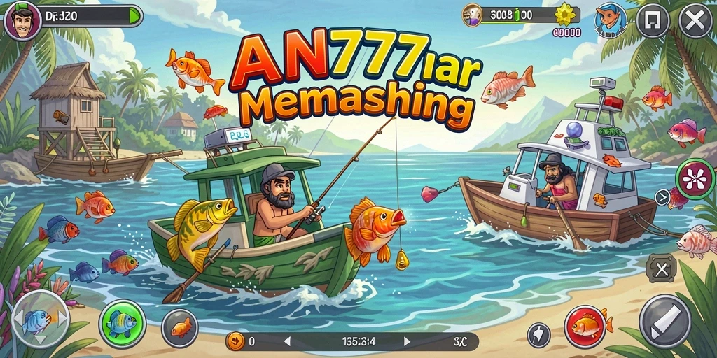 Tangkapan ikan besar di AN777 dengan pemandangan laut yang indah.