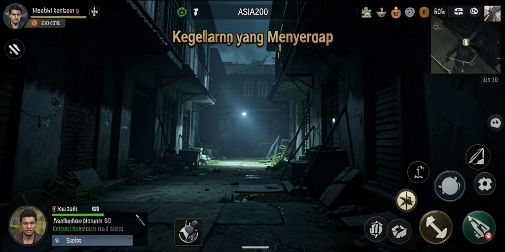 Tampilan gameplay <strong>ASIA200</strong> yang penuh ketegangan dan kejutan horor.