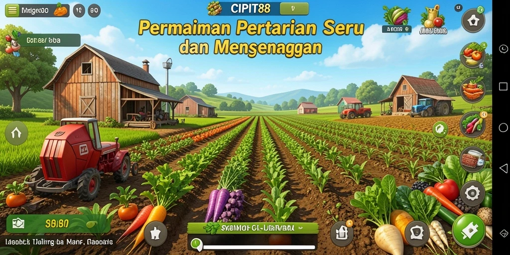 Tangkapan layar yang menunjukkan aktivitas pertanian dalam CIPIT88.