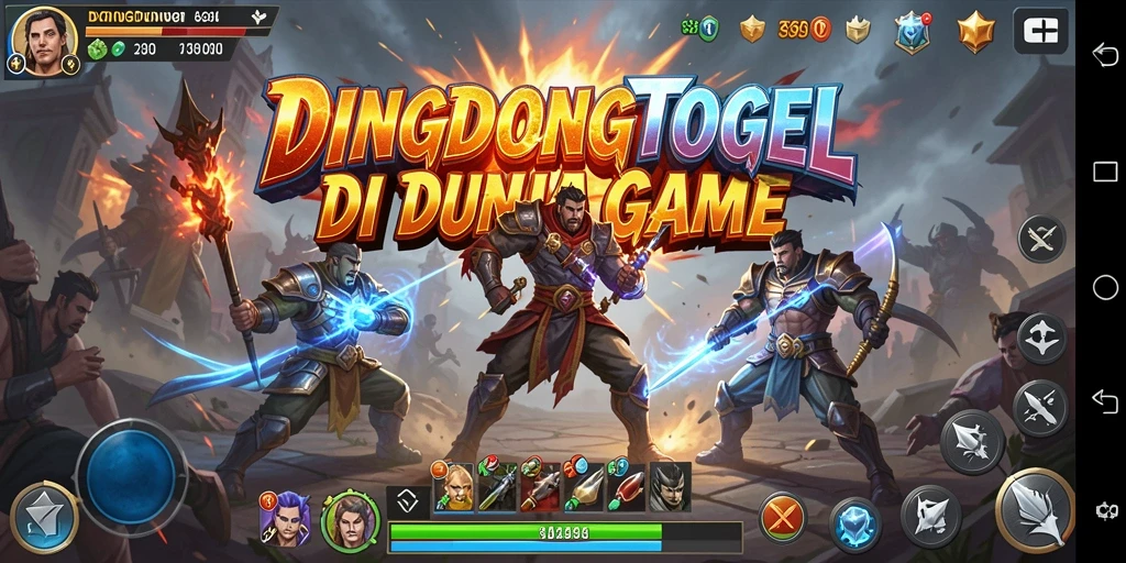 Gameplay DINGDONGTOGEL dengan karakter bertarung yang memukau.