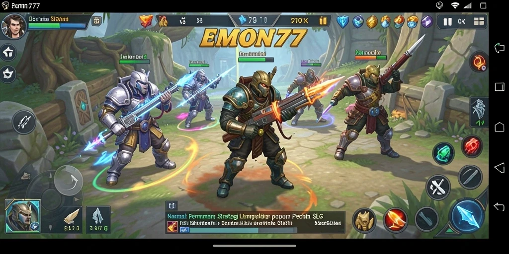 Gameplay dinamis dan strategi mendalam di EMON77.