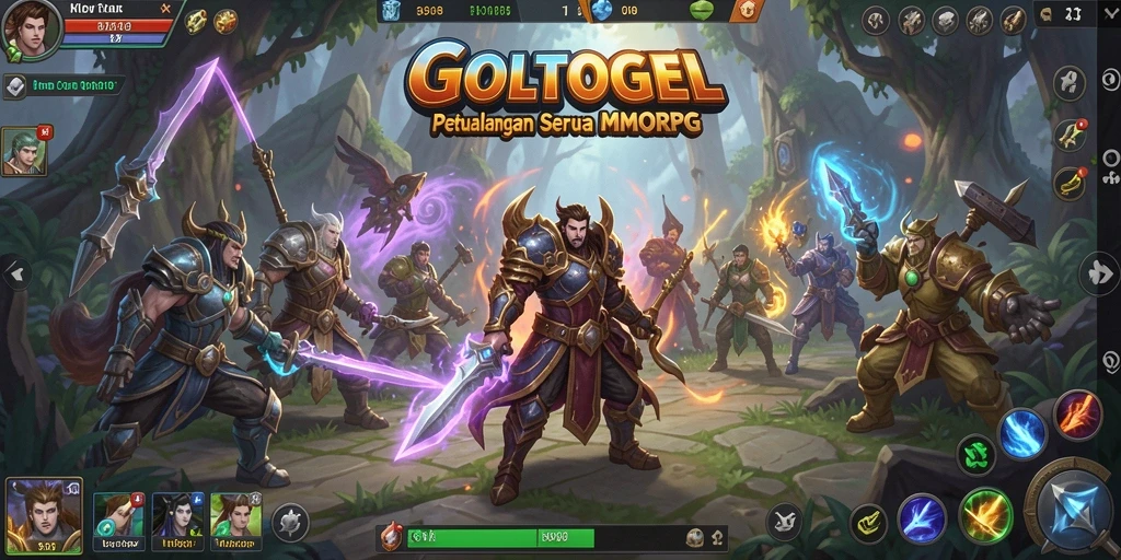Tampilan gameplay menarik dalam dunia MMORPG GOLTOGEL.