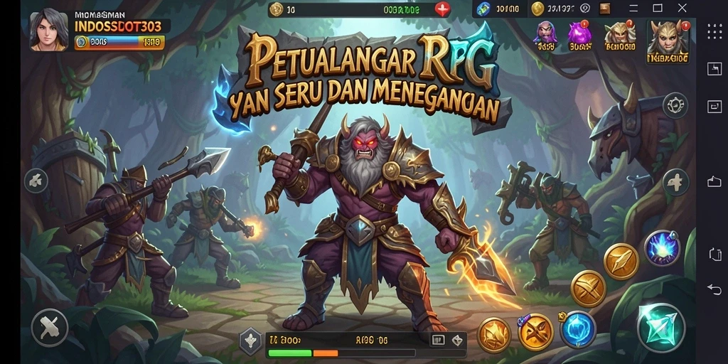 Tampilan gameplay seru dan menegangkan dalam INDOSLOT303.