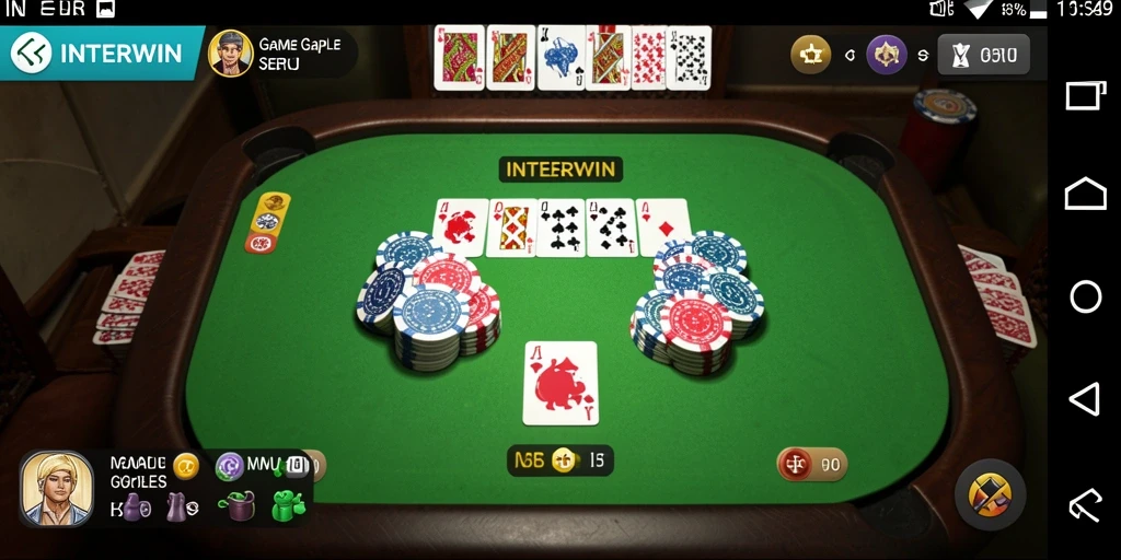 Tampilan gameplay seru Gaple di INTERWIN.