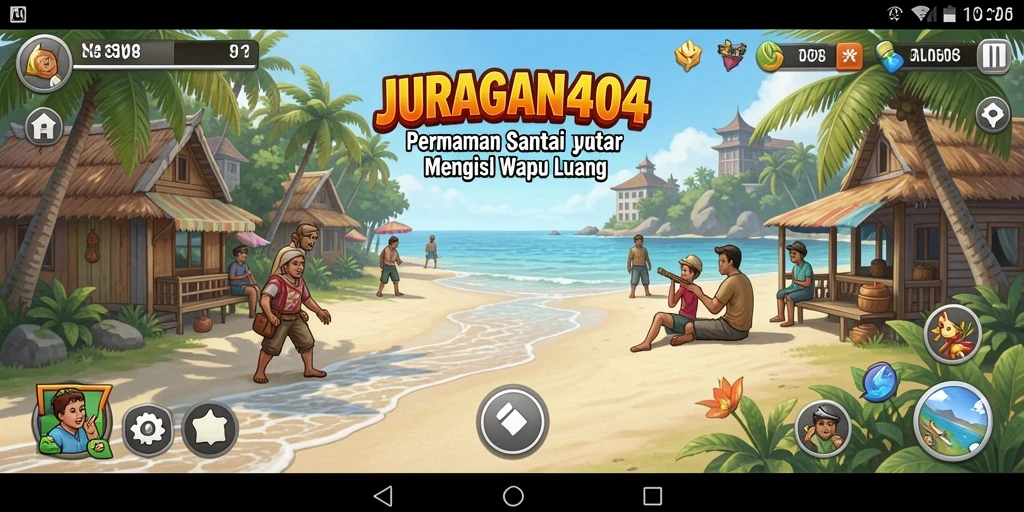 Screenshot dari gameplay menarik JURAGAN404 yang seru.