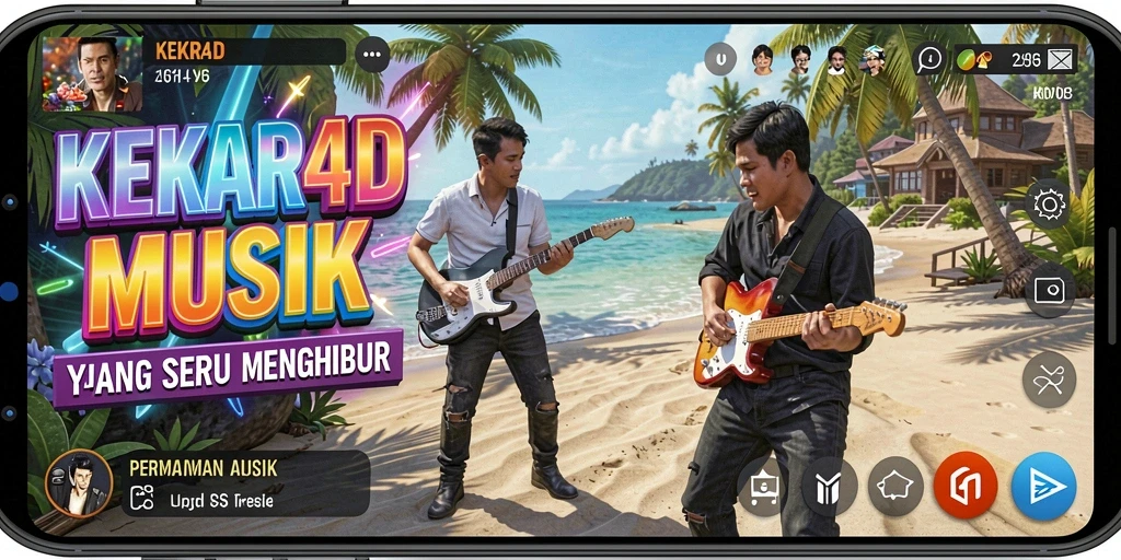 Tampilan gameplay KEKAR4D yang penuh warna dan interaktif.