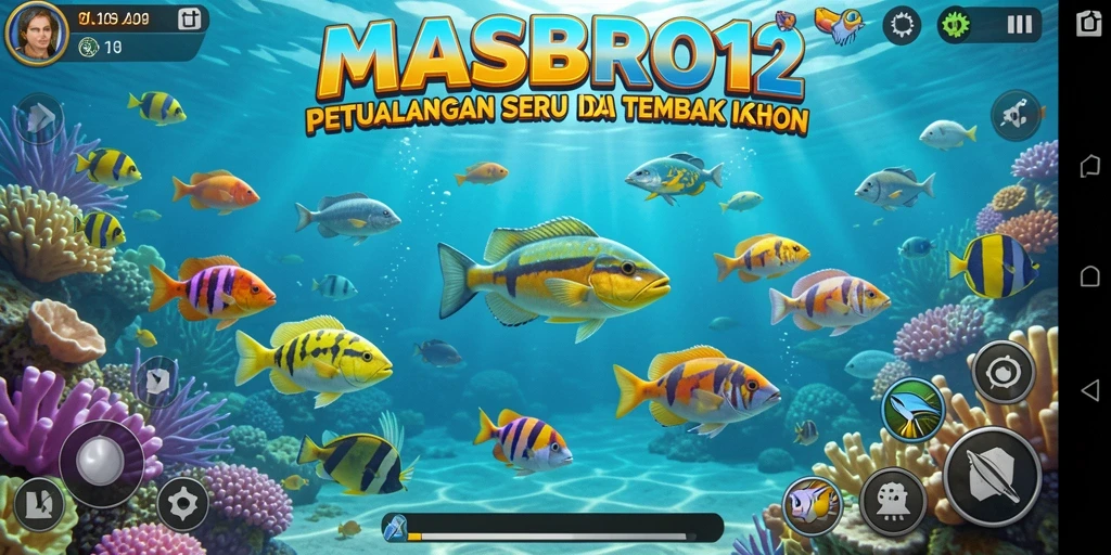 Screenshot showing exciting gameplay of MASBRO12 Tembak Ikan.