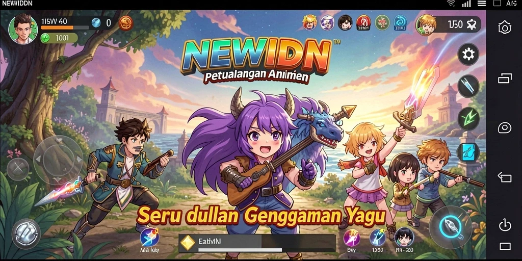 Gameplay seru dan karakter anime yang menakjubkan.