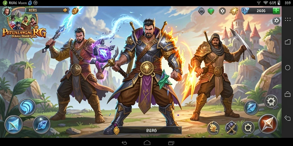 Tampilan gameplay R6R6 dalam dunia RPG yang menakjubkan.