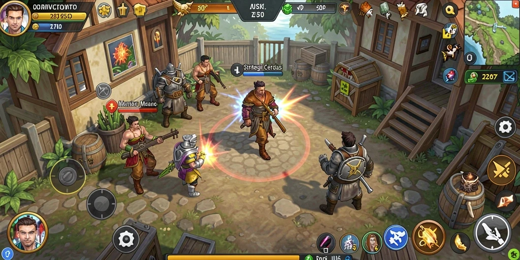 Tampilan gameplay TEMPOTOTO dengan strategi seru dan mendalam.