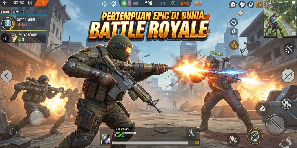 Tangkapan layar gameplay Y89 menampilkan aksi pertempuran yang mendebarkan.